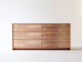 Natural Brown Solid Wood 6-Drawer Dresser, 60 x 18 x 32 in