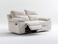 Beige Manual Reclining Loveseat, 67 in W x 39 in D x 40 in H, Polyester Upholstery