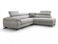 Light Gray Right-Facing Chaise Sectional Sofa, 110 x 70 x 37 in